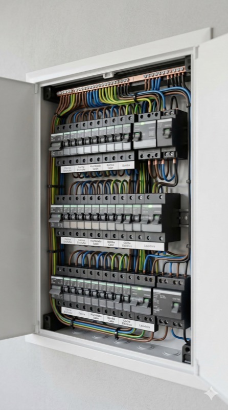 Tablero eléctrico profesional instalado por Flavio Electricista